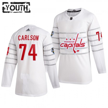 Camisola Washington Capitals John Carlson 74 Cinza Adidas 2020 NHL All-Star Authentic - Criança